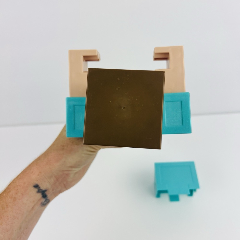 Big Minecraft‎ Steve  8.5 - 9" Action Figure Toy  Mattel Figurine Posable Blue - Picture 5 of 8